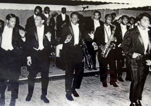 The original James Brown and the Famous Flames perform in the early