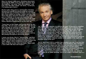 Anti Religion Quotes Bill maher christian bullshit.