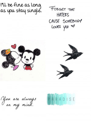 Mickey Mouse and Minnie Love Quotes