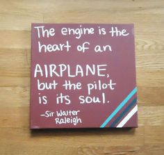 Airplane Quote Painted on Canvas - can be customized / any quote ...