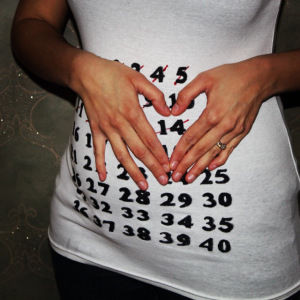 Pregnancy countdown shirt
