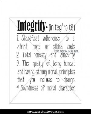 Integrity quotes