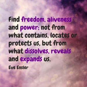 Eve Ensler quote on women