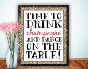 Quote Print, Printable art wall dec or, inspirational quotes party ...