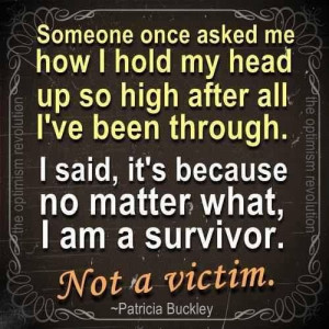 survivor, not a victim