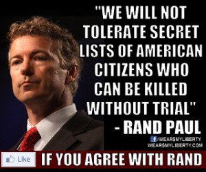 Rand Paul filibusters, quotes circulating on Facebook