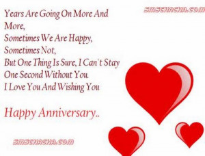Happy anniversary two hearts have remained