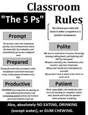 classroom rules for high school – Google Search is creative ...