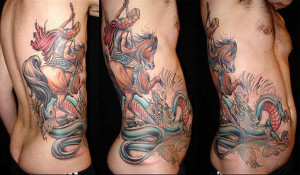 tattoos-for-men-warrior-dragon