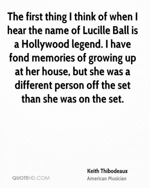 The first thing I think of when I hear the name of Lucille Ball is a ...
