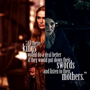 Cersei Lannister & Catelyn Stark #GameofThrones More