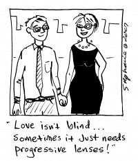 Love isn't blind.