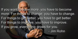 The KEY for a Better Life Jim Rohn Quote for Success