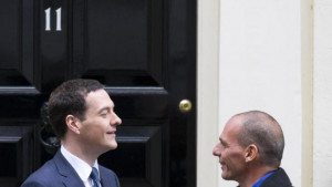 ... George Osborne for talks at No 11 Downing Street in London, on