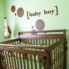 Baby Boy Stencil Phrase Decorwall Quotes