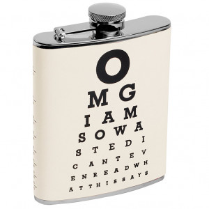 Hindsight is 20 20 Hip Flask
