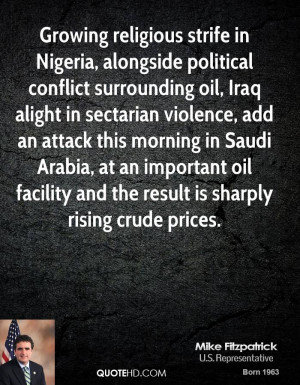 in Nigeria, alongside political conflict surrounding oil, Iraq alight ...
