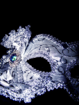 Silver Masquerade Mask 3 by ChaoticInnocence