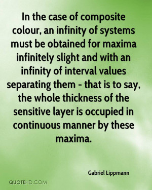 In the case of composite colour, an infinity of systems must be ...