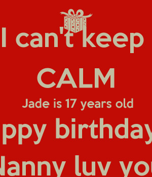 Cant Keep Calm Jade Years...