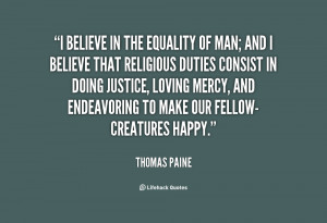 ... is all the difference in the world between treating people equally