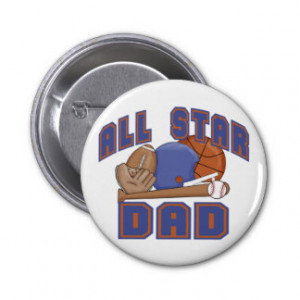 All Star Dad SPORTS Pins