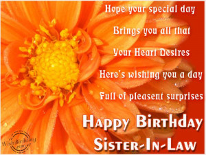 Happy Birthday Quotes For Sister In Law