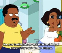 binoculars, breakfast, lol, the cleveland show