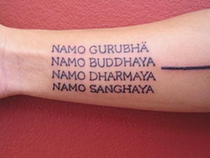 Buddhist Writing Tattoos