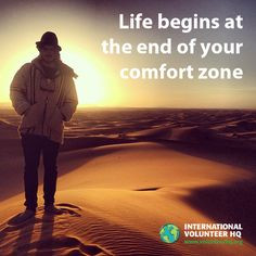Life begins at the end of your comfort zone #travelquotes #Sahara More