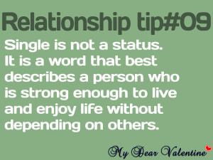 funny life quotes single is not a status