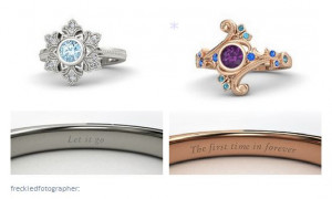 Ana and Elsa rings – Frozen
