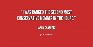 was ranked the second most conservative member in the House.”
