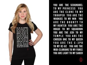 Geek Love: Quotes T-shirt for Valentine's Day