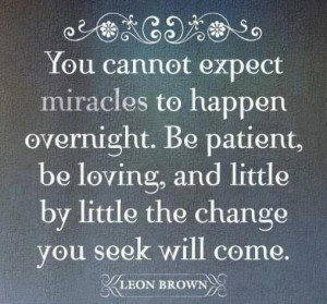 Patience, patience.....