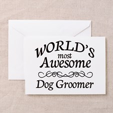 Dog Groomer Greeting Card for