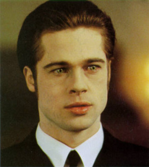 Brad Pitt as Louis in the movie Interview With the Vampire .