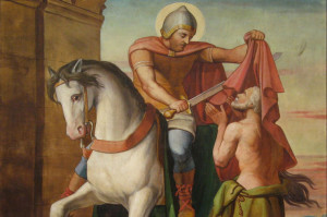 The Charity of St. Martin” (detail) by Louis Anselme Longa
