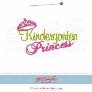 4988 Sayings : Kindergarten Princess 5x7