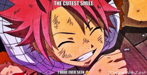 Natsu ~Fairy Tail (cute smile) by DaOneWithZest