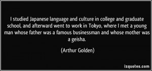 studied Japanese language and culture in college and graduate school ...