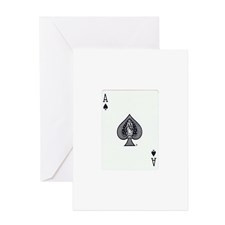 Ace of Spades Greeting Card for