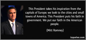 capitals of Europe; we look to the cities and small towns of America ...