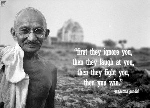 Mahatma Gandhi Quote Protest by TheSayGi
