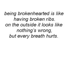 Broken heart ..