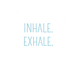 Inhale Exhale Blue Calm Ocean Banner Banners picture