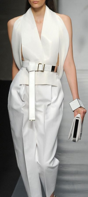 Gianfranco Ferré love this style love all white looks great