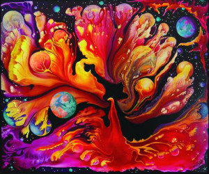 ... psychedelic space dmt solar system paintings magic mushrooms Vibrant