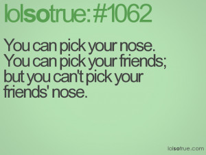 Picking Your Nose Quotes