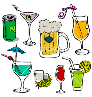 Alcohol Glass Clipart Alcohol glass set vector